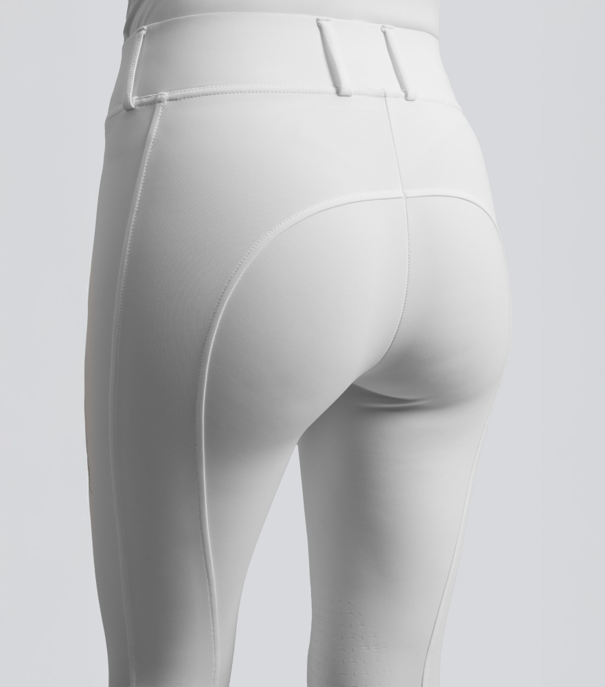 Premier Equine Luceo Womens Gel Knee White Riding Tights